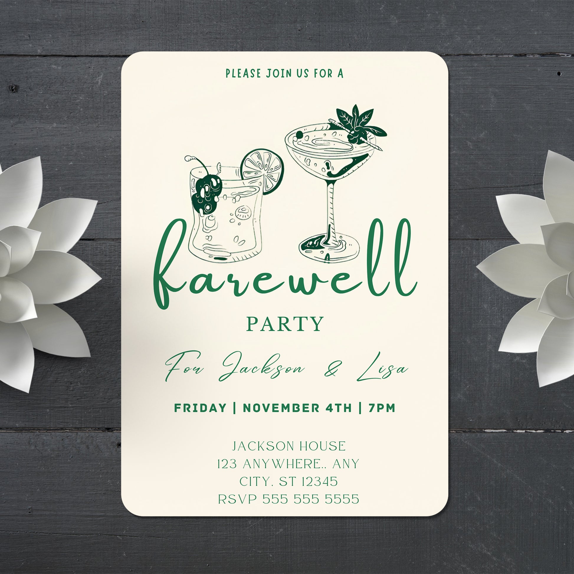 Farewell Party Invitation Template - CreativeRino