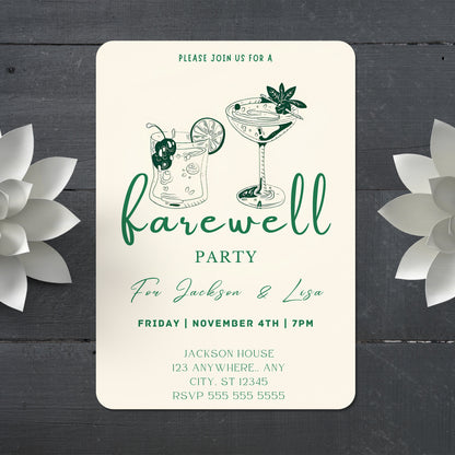Farewell Party Invitation Template - CreativeRino