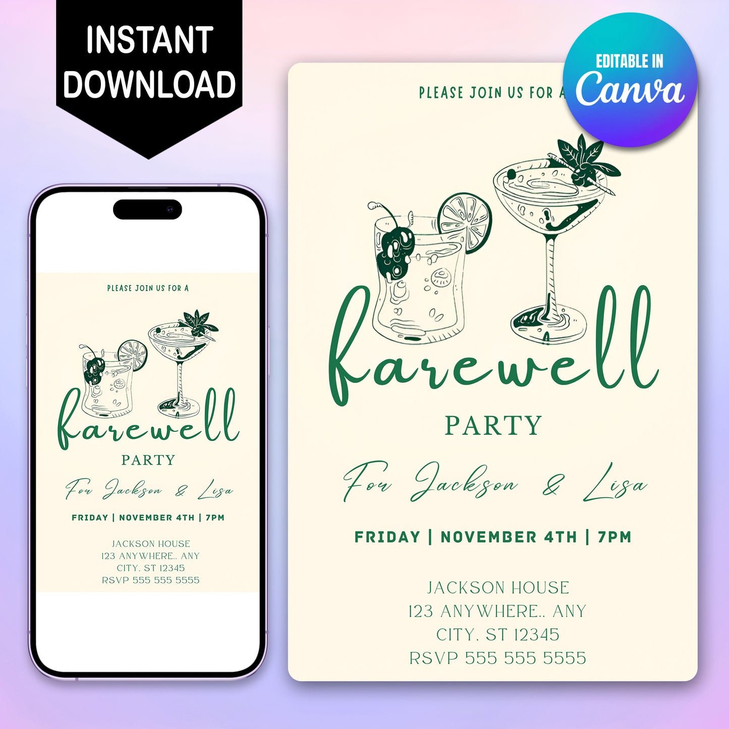 Farewell Party Invitation Template - CreativeRino