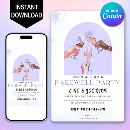Farewell Party Invitation Template - CreativeRino