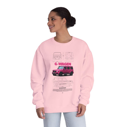G-Wagen Graphic Unisex Crewneck Sweatshirt - Mercedes-Benz Car Lover Gift - CreativeRino