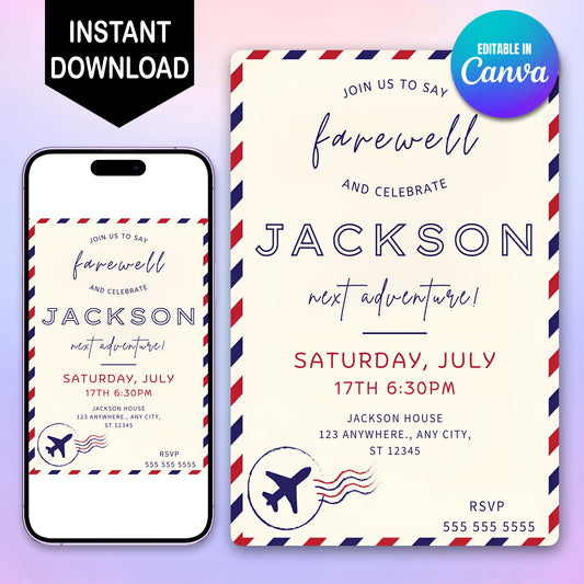 Farewell Party Invitation Template - CreativeRino