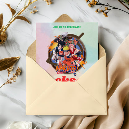 Naruto Birthday Invitation Template - CreativeRino