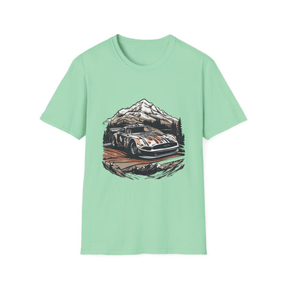 Vintage Rally Car Adventure Unisex T-Shirt - CreativeRino