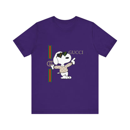 Snoopy Gucci Unisex Jersey Short Sleeve T-shirt - CreativeRino
