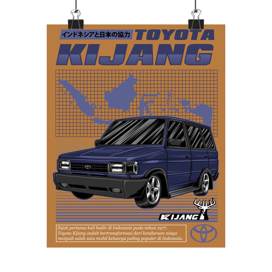 Toyota Kijang Super Vertical Poster - Vintage Car Decor for Auto Enthusiasts - CreativeRino