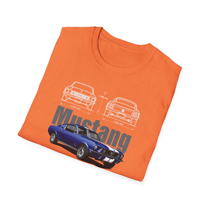 Ford Mustang Shelby GT350 Unisex Softstyle T-Shirt - Car Lovers Tee - CreativeRino