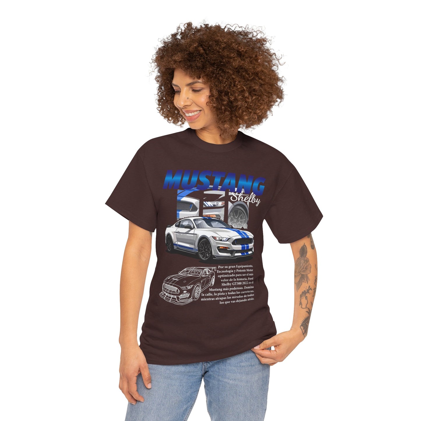 Mustang Shelby Graphic Tee – Perfect T-shirt for Car Enthusiasts - CreativeRino