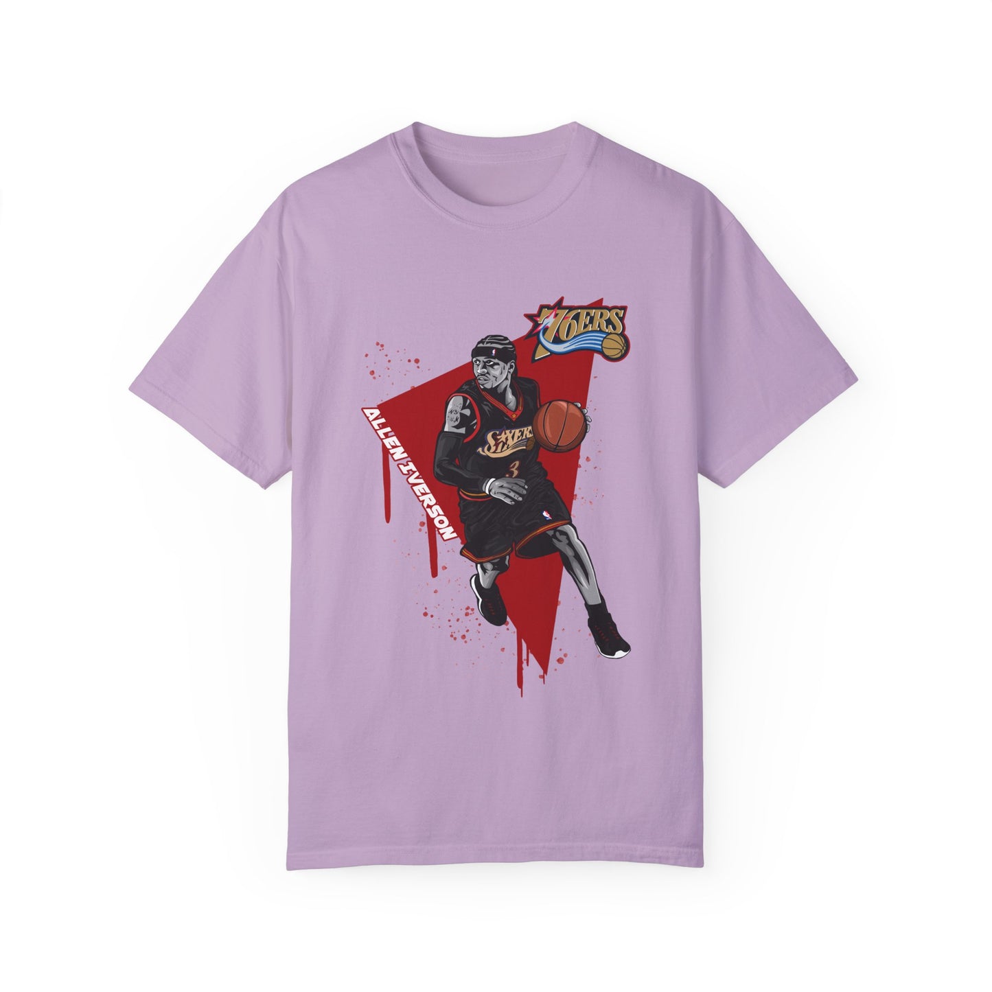 Allen Iverson Basketball Unisex T-shirt - Sports Fan Tee with Graphic Print - CreativeRino