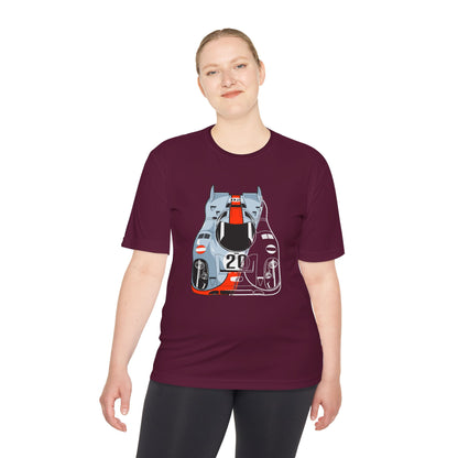 Racing Graphic Moisture Wicking Tee - Unisex Sportswear for Car Enthusiasts - CreativeRino