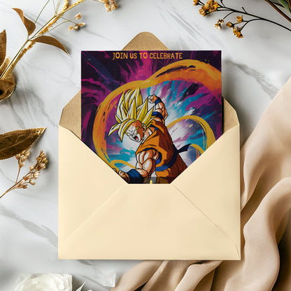 Dragonball Z Birthday Invitation Template - CreativeRino