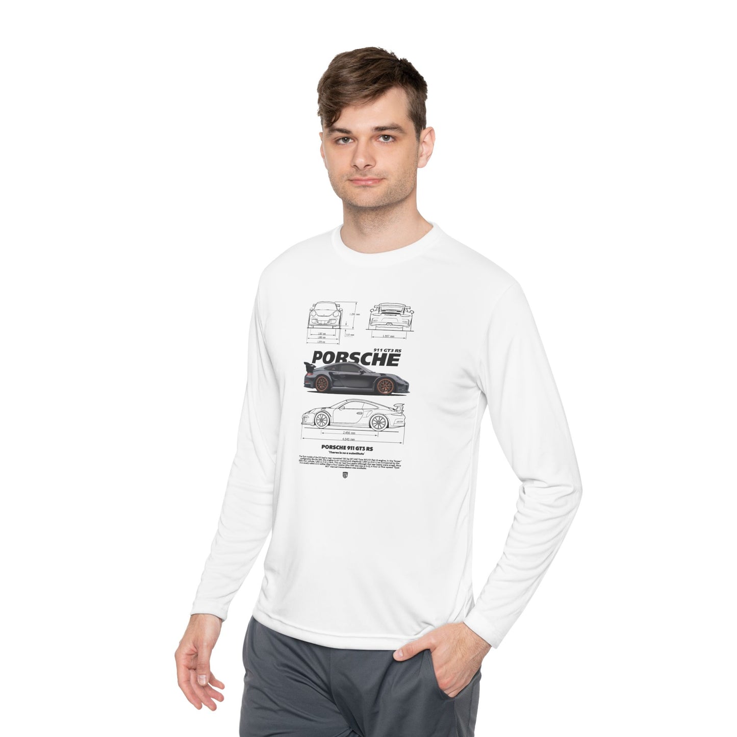 Porsche 911 GT3 RS Classic Cars Unisex Lightweight Long Sleeve Tee - CreativeRino