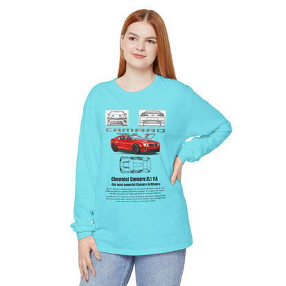 Chevrolet Camaro Long Sleeve T-Shirt for Car Enthusiasts - CreativeRino