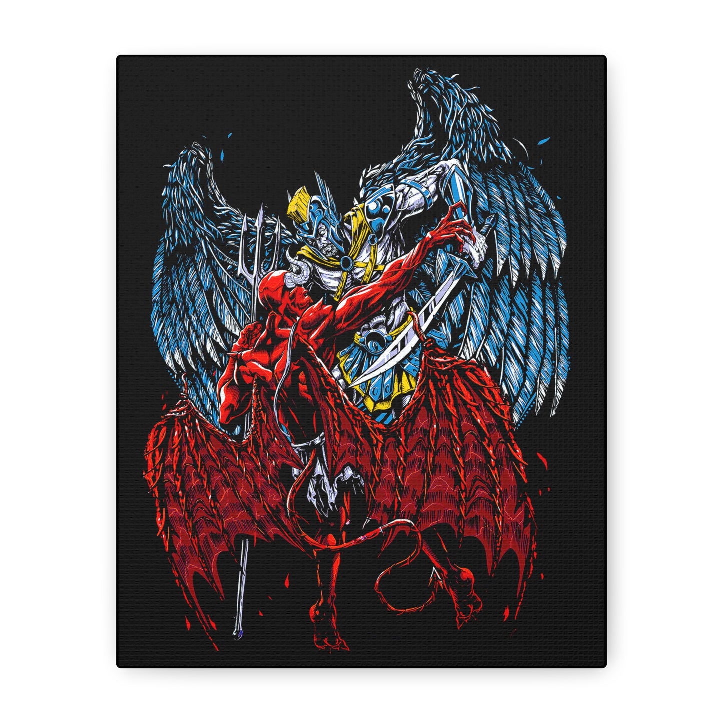 Epic Fantasy Art Canvas Print, Wall Decor, Unique Gift for Gamers, Home Decoration, Art Lovers, Graphic Wall Art, Gothic Artwork - CreativeRino