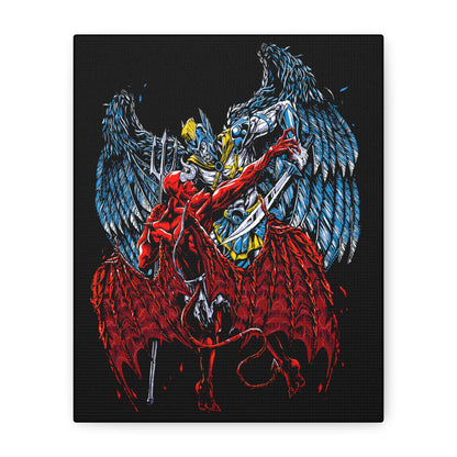 Epic Fantasy Art Canvas Print, Wall Decor, Unique Gift for Gamers, Home Decoration, Art Lovers, Graphic Wall Art, Gothic Artwork - CreativeRino