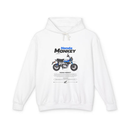 Honda Monkey Unisex Lightweight Hooded Sweatshirt - Retro Motorcycle Design - CreativeRino