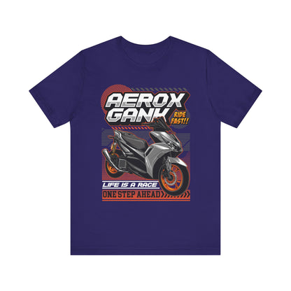 Stylish Scooter Graphic Tee - AEROX GANk - Ride Fast T-shirt - CreativeRino
