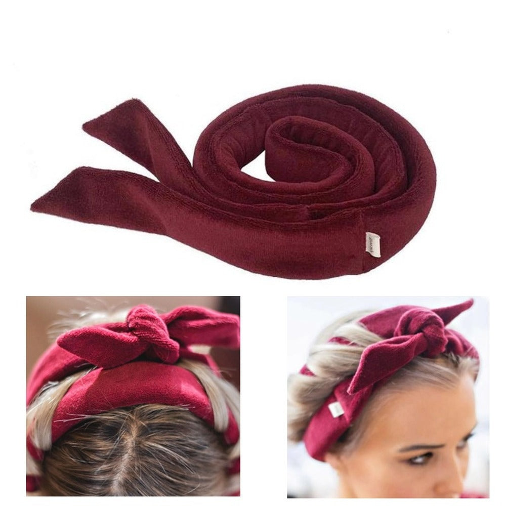Premium Velvet Heatless Hair Curler Set – Overnight Curly Hair Ribbon Stick for No-Heat Curls CreativeRino