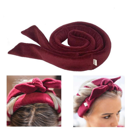 Premium Velvet Heatless Hair Curler Set – Overnight Curly Hair Ribbon Stick for No-Heat Curls CreativeRino