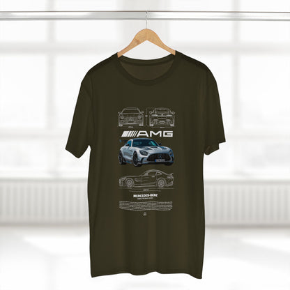Mercedes-Benz  AMG GTR Sports Car Tee - AMG T-shirt Design - CreativeRino