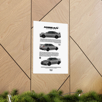 Nissan Skyline GT-R Vertical Poster - Automotive Art for Car Enthusiasts - CreativeRino