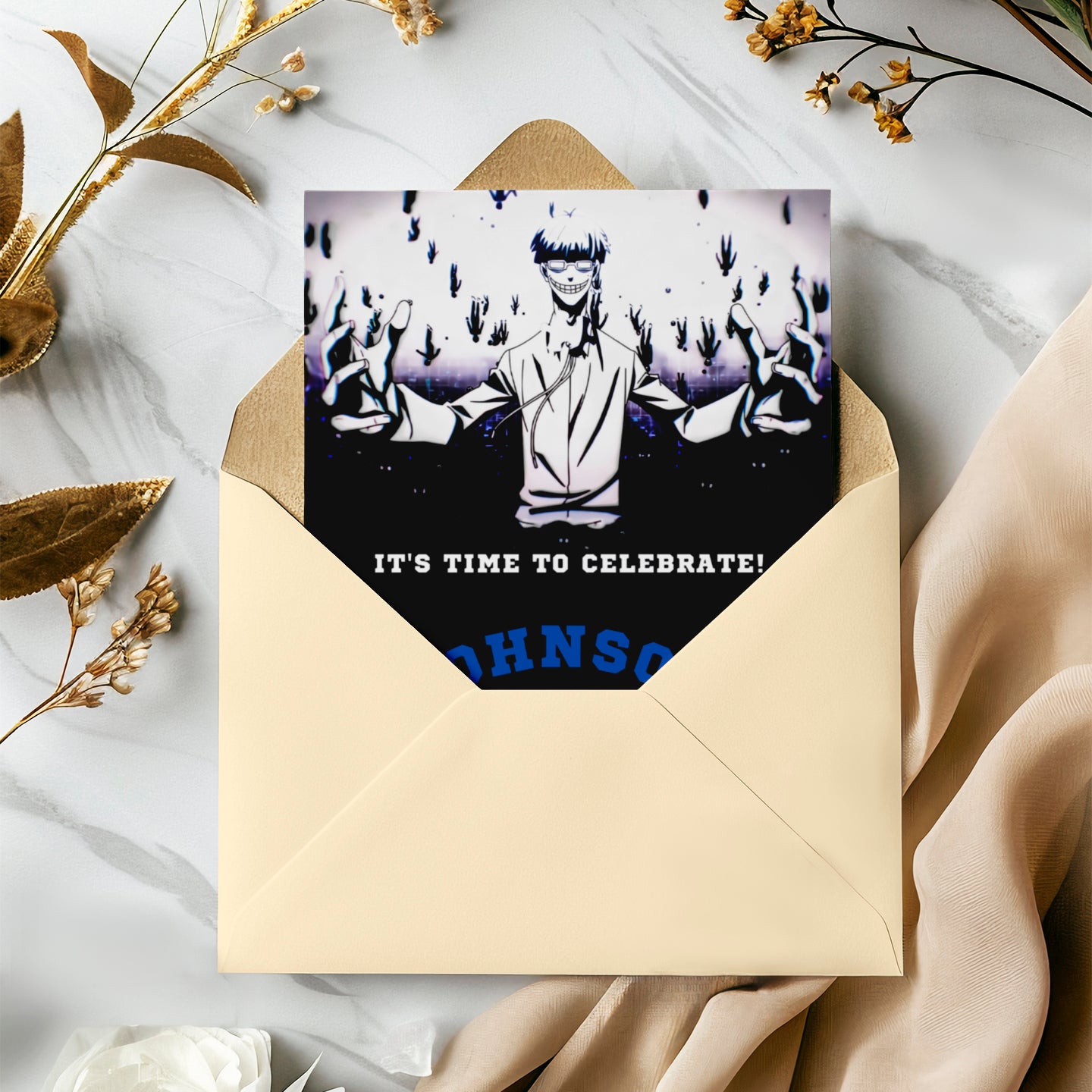 Blue Lock Birthday Invitation Template - CreativeRino