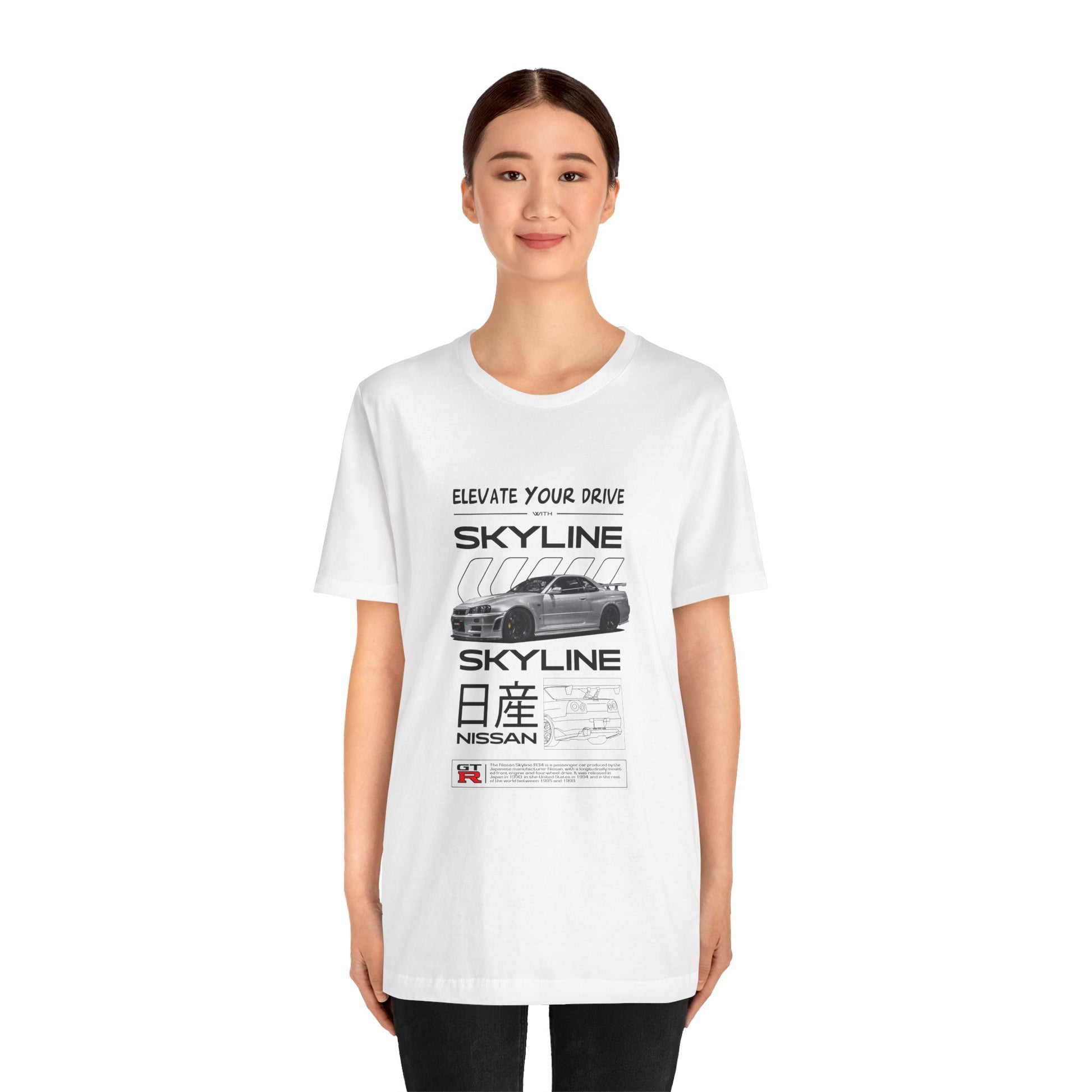 Nissan Skyline Graphic Tee - Elevate Your Drive - CreativeRino
