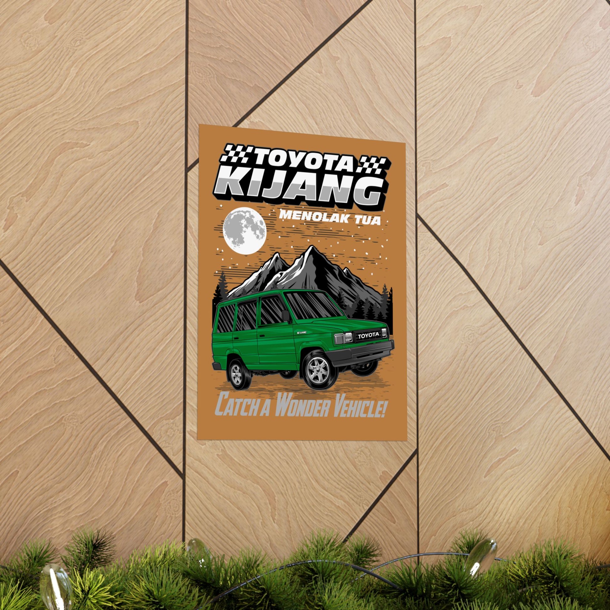 Vintage Toyota Kijang Vertical Poster - Catch a Wonder Vehicle! - CreativeRino