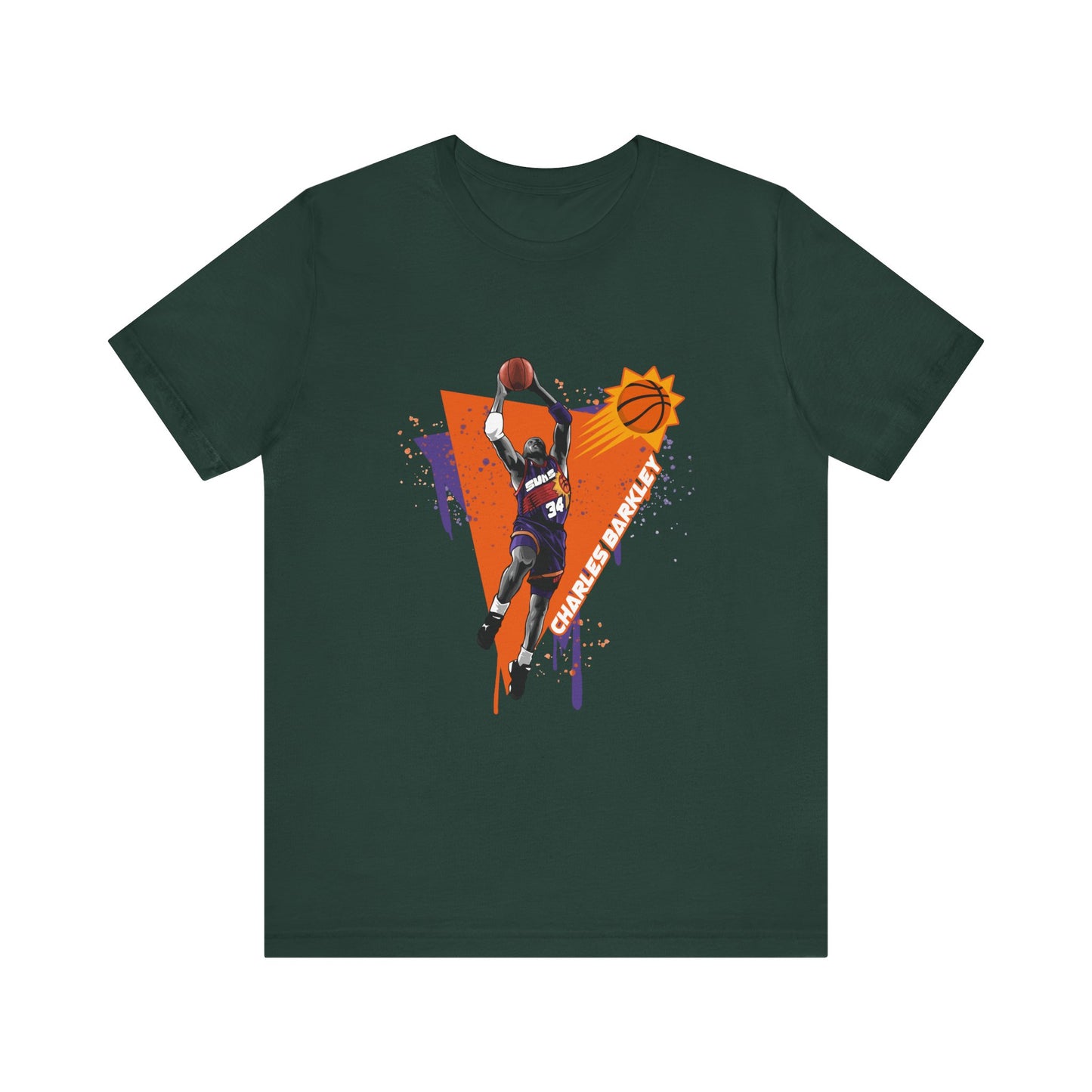 Charles Barkley Unisex Jersey Short Sleeve Tee Basketball T-shirt - CreativeRino