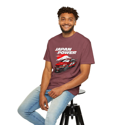 Japan Power Unisex T-Shirt - Vintage Car Design for Automotive Enthusiasts - CreativeRino