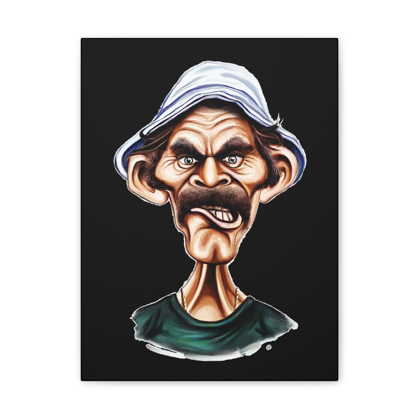 Don Ramon Character Wall Art Canvas - Unique Stretched Canvas Print - CreativeRino