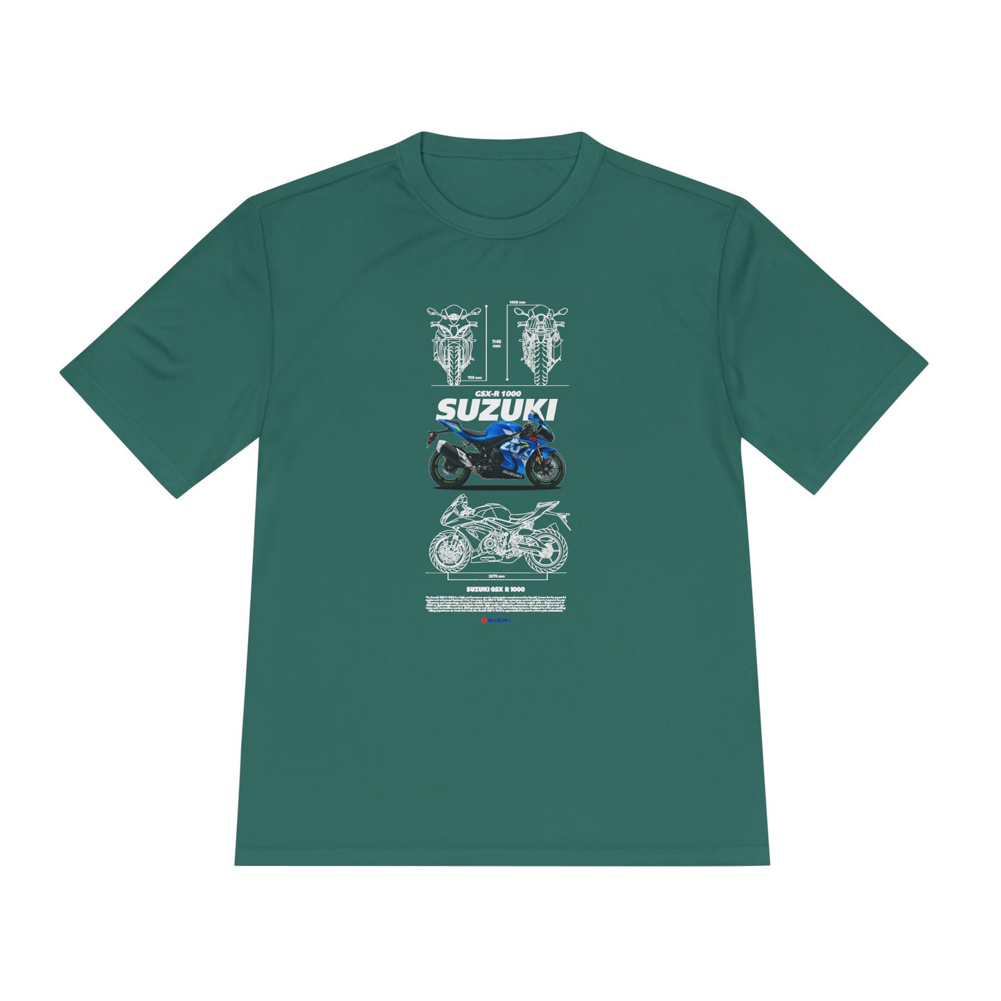 Suzuki GSX-R 1000 Motorcycle Unisex Moisture Wicking Tee - Perfect T-shirt for Riders and Enthusiasts - CreativeRino