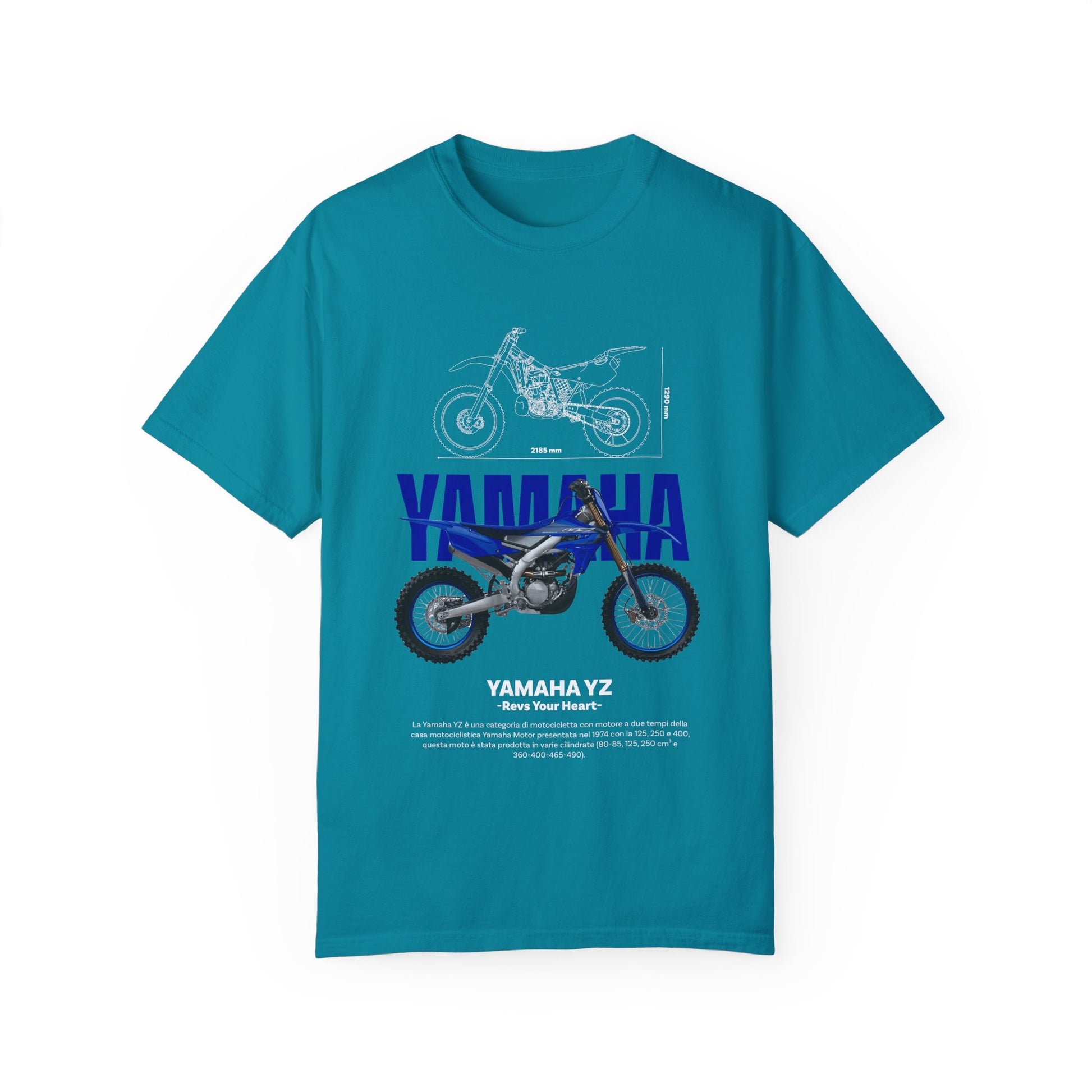 Yamaha YZ Unisex Garment-Dyed T-shirt - Rev Your Heart - CreativeRino