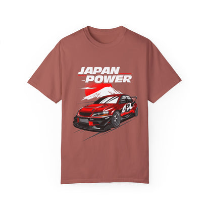 Japan Power Unisex T-Shirt - Vintage Car Design for Automotive Enthusiasts - CreativeRino