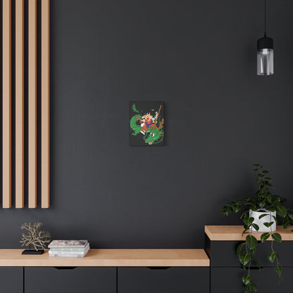 Dragon Adventure Matte Canvas Art - Perfect for Kids' Rooms & Anime Fans - CreativeRino