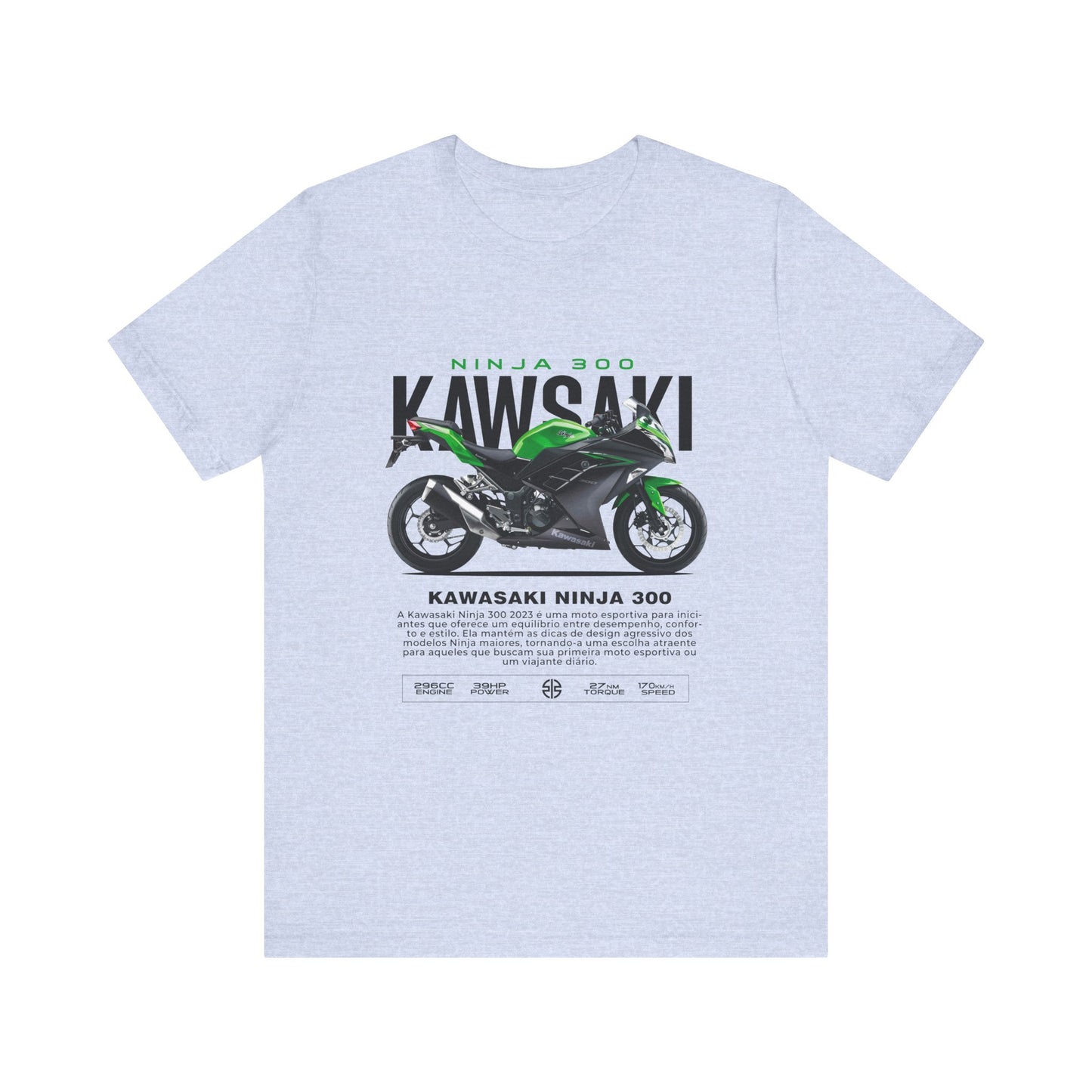 Kawasaki Ninja 300 Unisex T-Shirt - Vintage Motorcycle Graphic Tee - CreativeRino