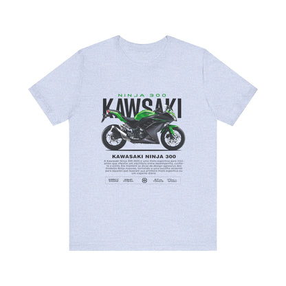 Kawasaki Ninja 300 Unisex T-Shirt - Vintage Motorcycle Graphic Tee - CreativeRino