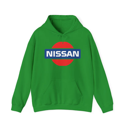 Nissan Logo Hoodie - Vintage Style Unisex Heavy Blend Sweatshirt - CreativeRino