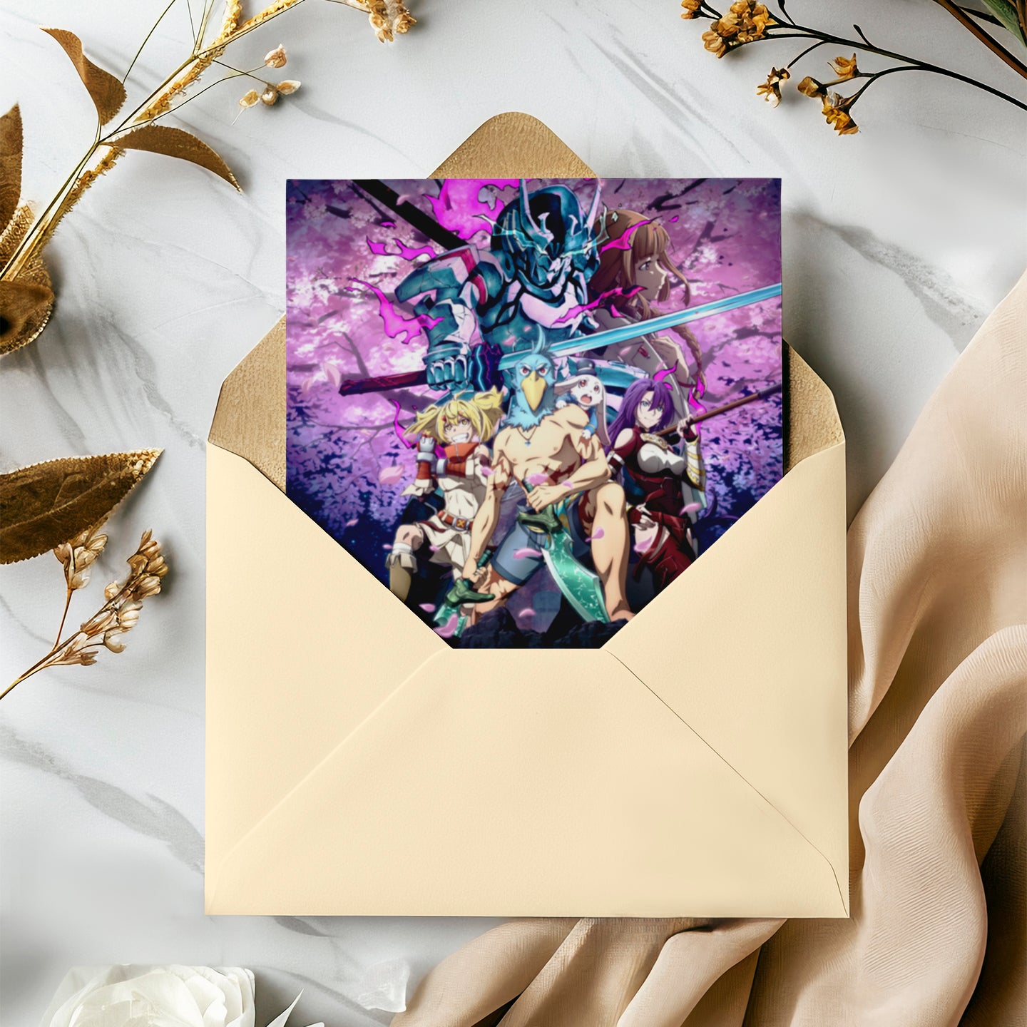 Shangri La Frontier Birthday Invitation Template - CreativeRino