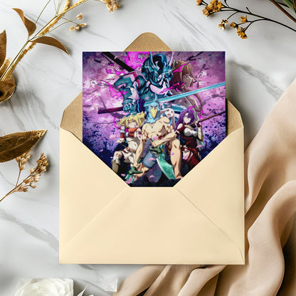 Shangri La Frontier Birthday Invitation Template - CreativeRino