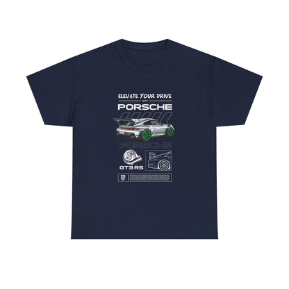 Porsche 911 Elevate Your Drive Unisex Heavy Cotton Tee - CreativeRino