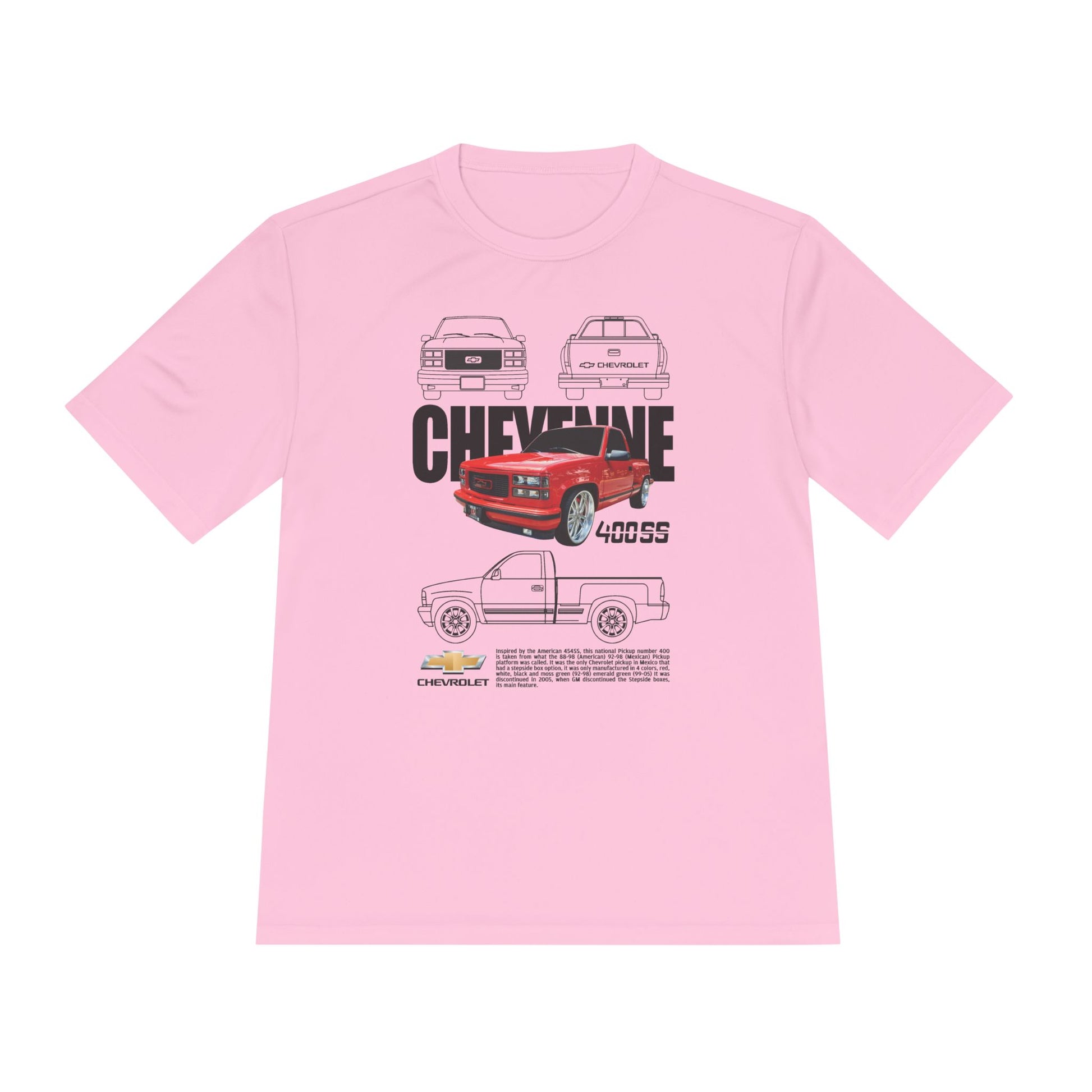 Classic Chevy Cheyenne Moisture Wicking Tee for Car Enthusiasts - CreativeRino