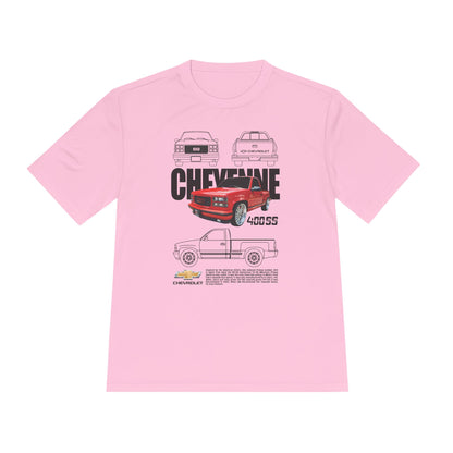 Classic Chevy Cheyenne Moisture Wicking Tee for Car Enthusiasts - CreativeRino
