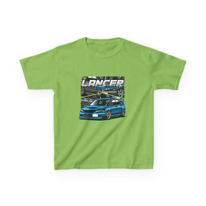 Lancer Car Kids Heavy Cotton Tee - Cool Racing Graphic T-Shirt for Young Car Enthusiasts - CreativeRino