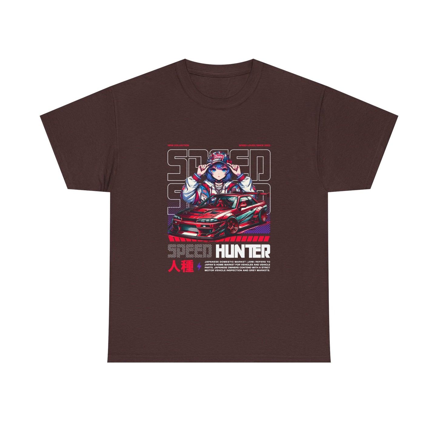 Speed Hunter Unisex Heavy Cotton Tee - Perfect T-shirt for Car Enthusiasts - CreativeRino