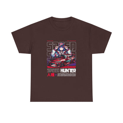 Speed Hunter Unisex Heavy Cotton Tee - Perfect T-shirt for Car Enthusiasts - CreativeRino