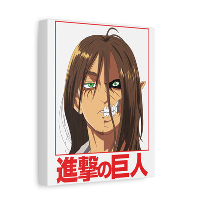 Anime Art Canvas Print - Attack on Titan Character Wall Decor - CreativeRino