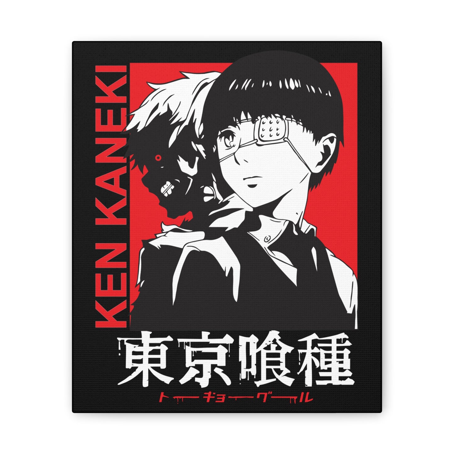 Anime Canvas Wall Art - Ken Kaneki from Tokyo Ghoul - CreativeRino