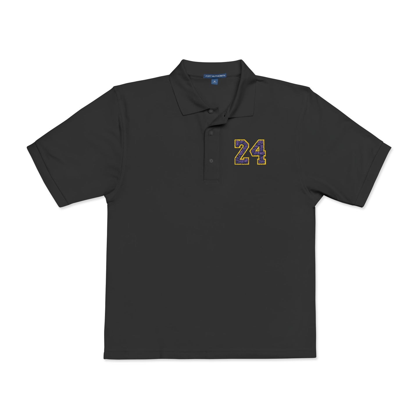 Embroidered Unisex Polo Shirt with Number 24 Kobe Bryant - Casual Chic for Everyday Wear - CreativeRino
