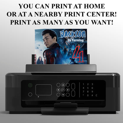 Shang-Chi and The Legend of The Ten Rings Birthday Invitation Template - CreativeRino